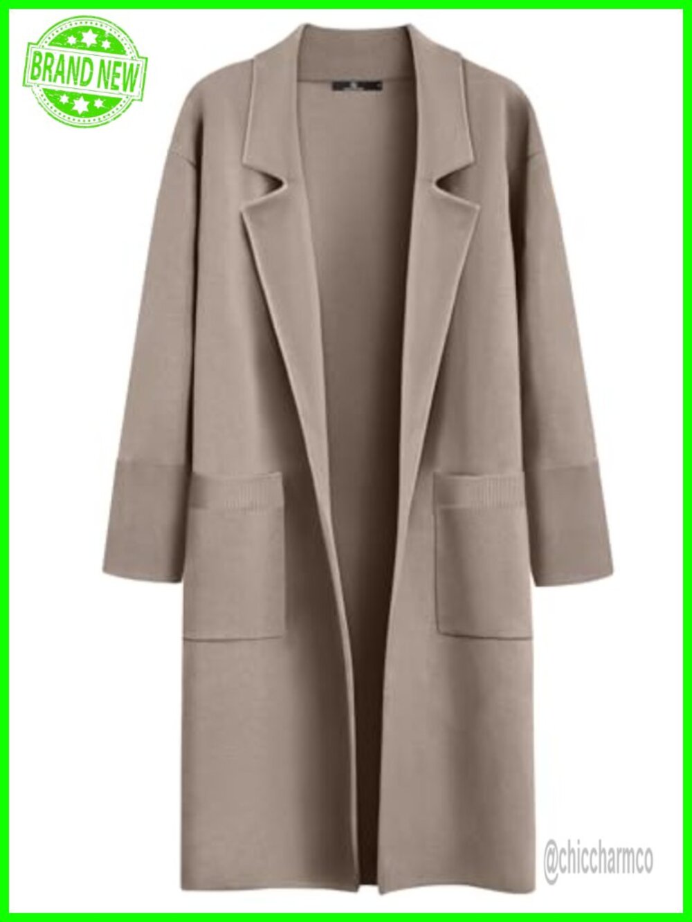 Women's Long Cardigan Sweater Oversized Coatigan Knit Jacket Shawl Collar